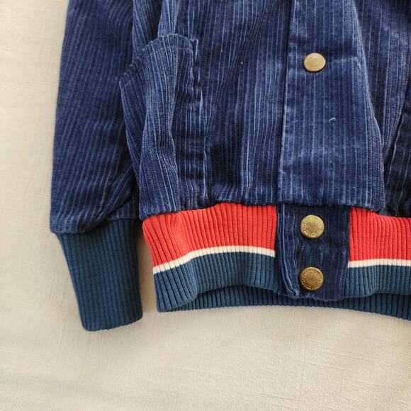 Vintage 70s Healthtex Football Cord Jacket 4t *flaw - Picture 4 of 8